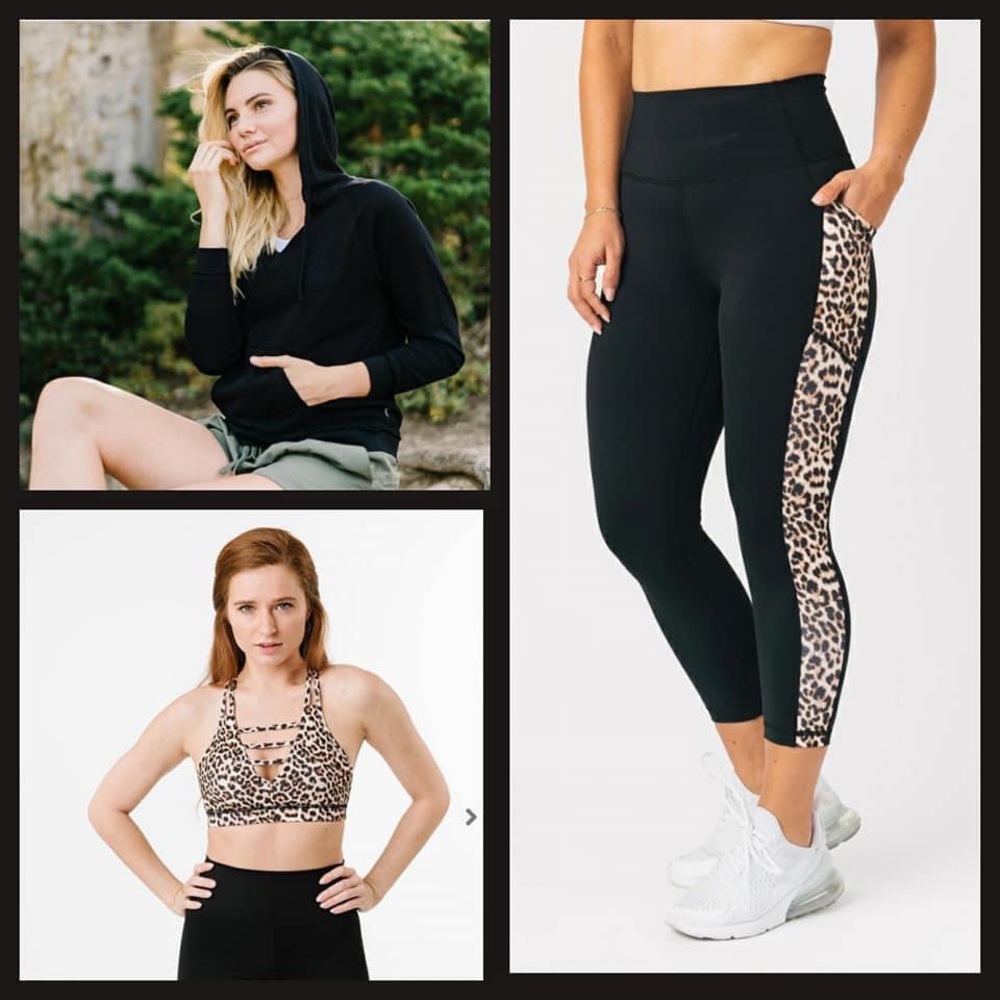 Size 4 Zyia Leopard Pocket Brilliant Hi-Rise Capri